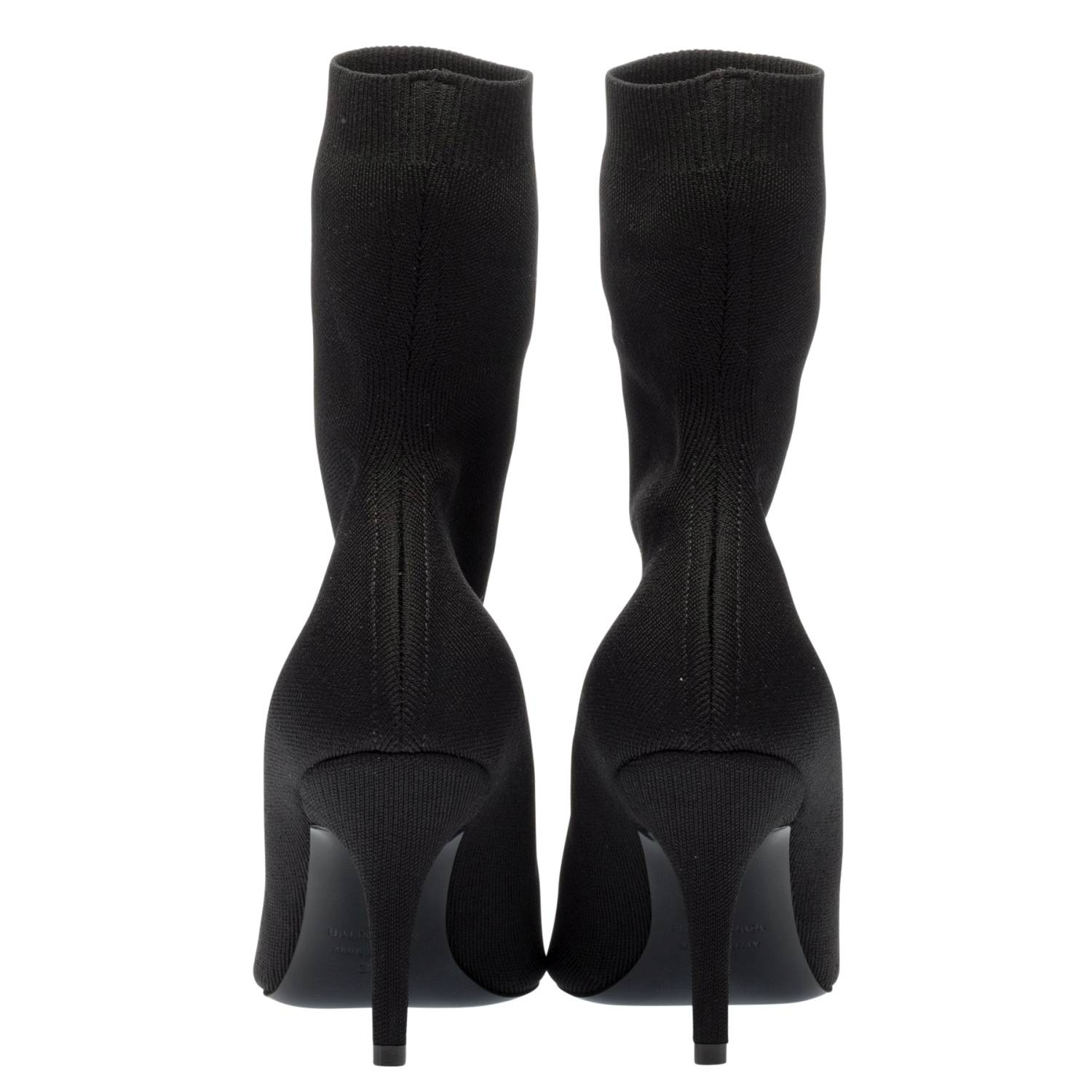 Giày Balenciaga Knit Sock Boots 'Black' 636601 W1802 1090