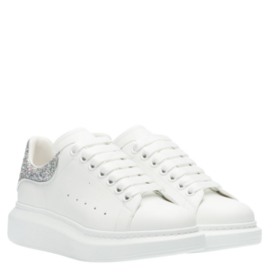 Alternative view of Giày Alexander McQueen 'White Silver Glitter' 558945-WHTQI-9413