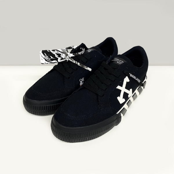 Giày Off-White Vulc Sneaker Low 'Black White' OMIA085R21FAB001-1001 - Hình ảnh 5