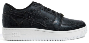 Giày BAPE Sta Low Python Black 1G30191010