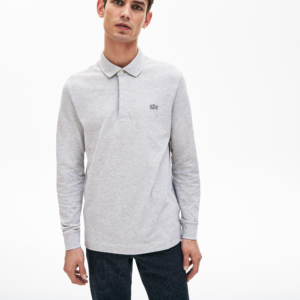 Alternative view of Áo Lacoste Long-Sleeve Paris Polo 'Grey' PH-2481
