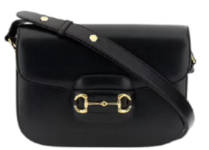Túi Gucci Horsebit 1955 Shoulder Black Leather 602204-1DB0G-1000