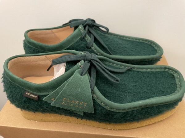 Giày Clarks x Aime Leon Dore Wallabee Casentino Wool 'Dark Green' 261-60880 - Hình ảnh 2