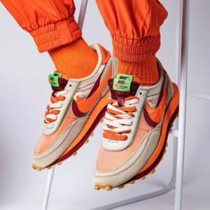 Alternative view of Giày Nike Sacai x Clot x LDWaffle 'Net Orange Blaze' DH1347-100