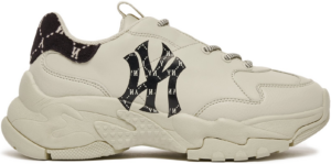 Giày MLB Bigball Chunky Mono Heel NY 'Cream' 3ASHCM11N-50BKS