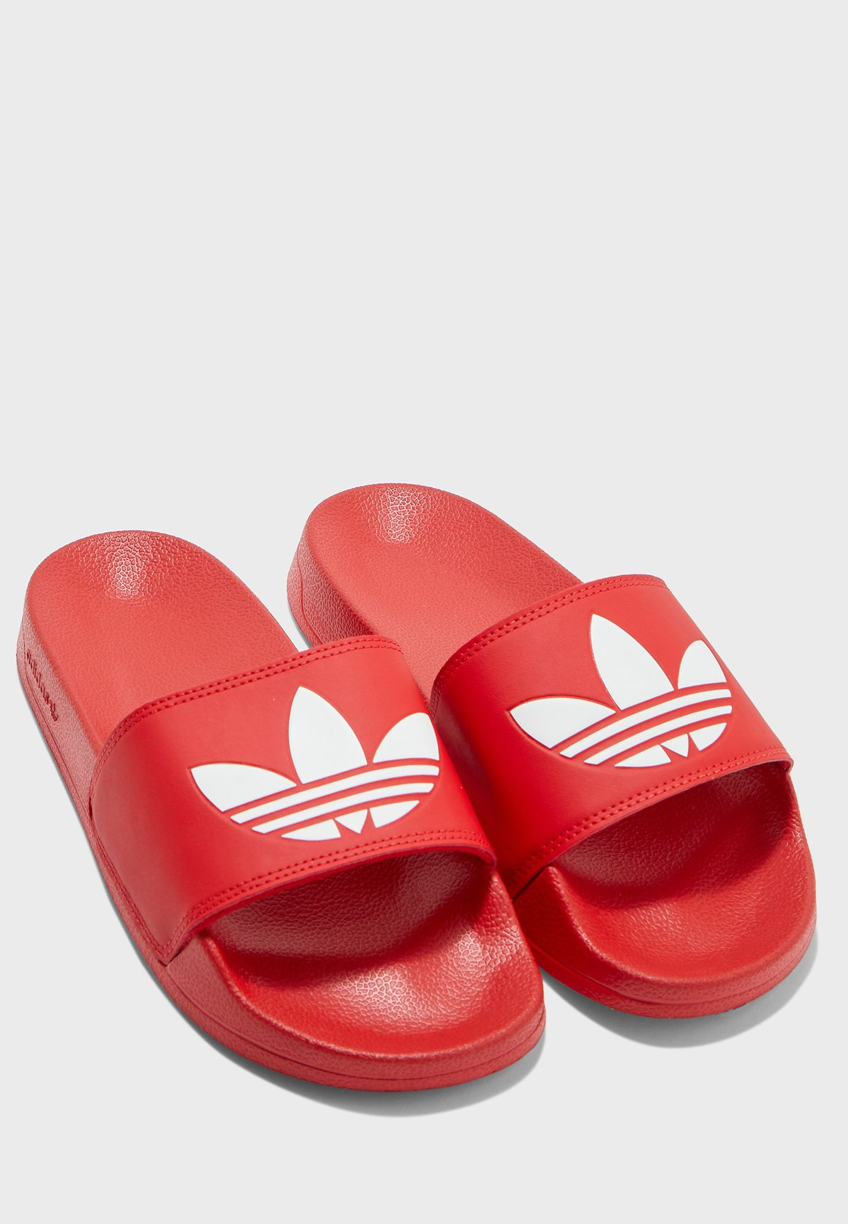 DÃ©p Adidas Adilette Lite Slides Trefoil Logo Scarlet FU8296 - Authentic 