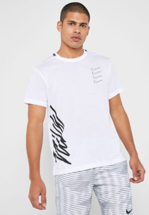 Alternative view of Áo Nike Shorts Sleeve Training Top White CJ4619-100