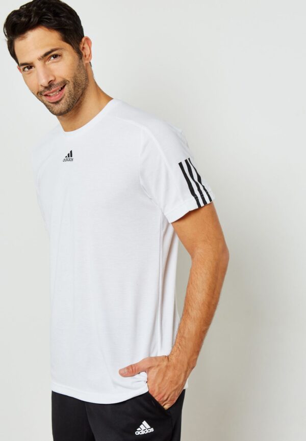 Áo Adidas Men ID Stadium 3S Shirts SS Training Jersey White Tee GYM Shirt CY9890 - Hình ảnh 6