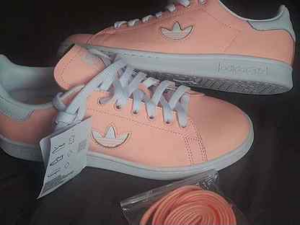 Giay Adidas Wmns Stan Smith 'Pink Orange' F34308