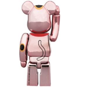 Mo Hinh Bearbrick Neko Pink Chrome LED 400%