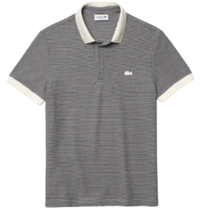 Áo Lacoste Regular Fit Striped Cotton Polo Shirt PH9729-GA3