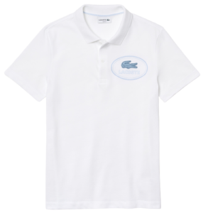 Áo Lacoste Embroidered Crocodile 'White' PH9733-001