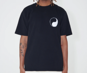 Ao Stussy x Our Legacy Work Shop Yin Yang Pigment Dyed Tee 'Black'