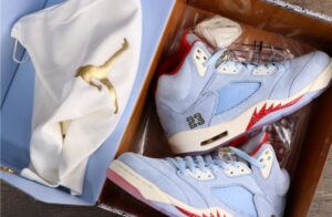 Alternative view of Giày Nike Trophy Room x Air Jordan 5 Retro 'Ice Blue' CI1899-400