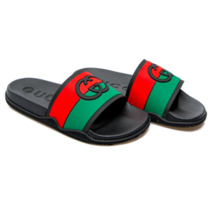 Dep Gucci Slide 'Interlocking G - Black Red Green' 655265-JFA00-8815