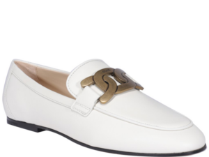 Alternative view of Giày Tod's KATE ALMOND TOE LEATEHR LOAFERS IN WHITE XXW79A0DD00MIDB001