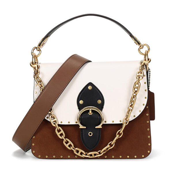 Túi Coach Beat Shoulder Bag In Colorblock With Rivets 4595 B4RGI