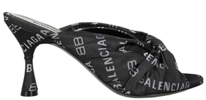 Giày Balenciaga Drapy Sandals Black 623334 W2BX0 1090