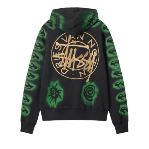 Ao Stussy x Dries Van Noten Embroidered Hoodie 'Black'