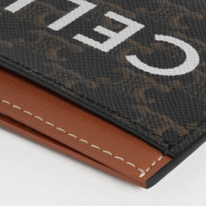 Alternative view of Túi Celine Card Holder In Triomphe Canvas With Print Tan 10B702CLY-04LU