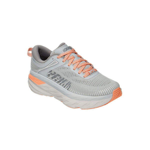 Giày Hoka Bondi 7 Grey Orange 1110519-HMSH - Hình ảnh 5