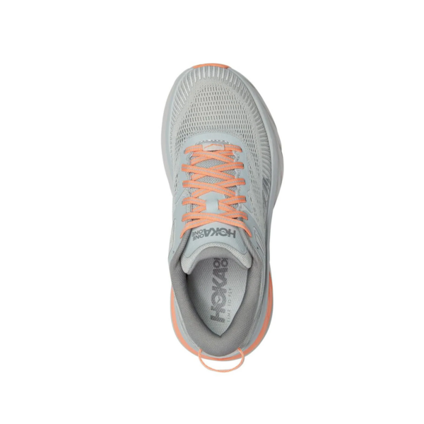 Giày Hoka Bondi 7 Grey Orange 1110519-HMSH - Hình ảnh 3