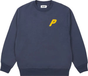 Ao Palace Fleece Tri-Ferg Crew 'Navy'