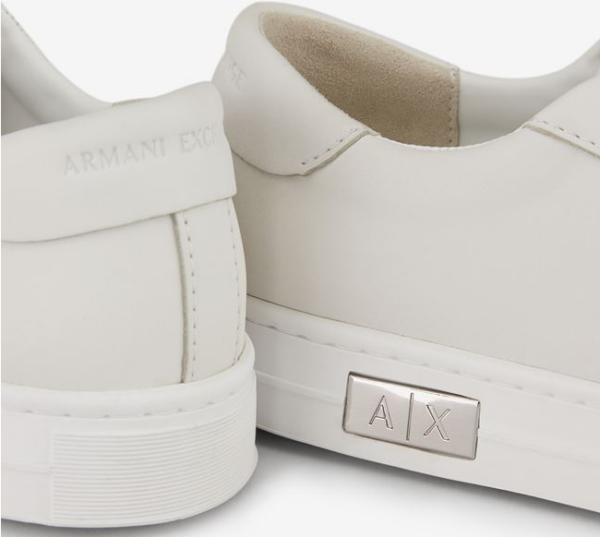 Giày Armani Exchange Low Top Leather 'White' 11666201TQ - Hình ảnh 4