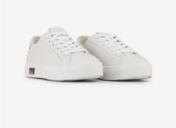 Giày Armani Exchange Low Top Leather 'White' 11666201TQ - Hình ảnh 3