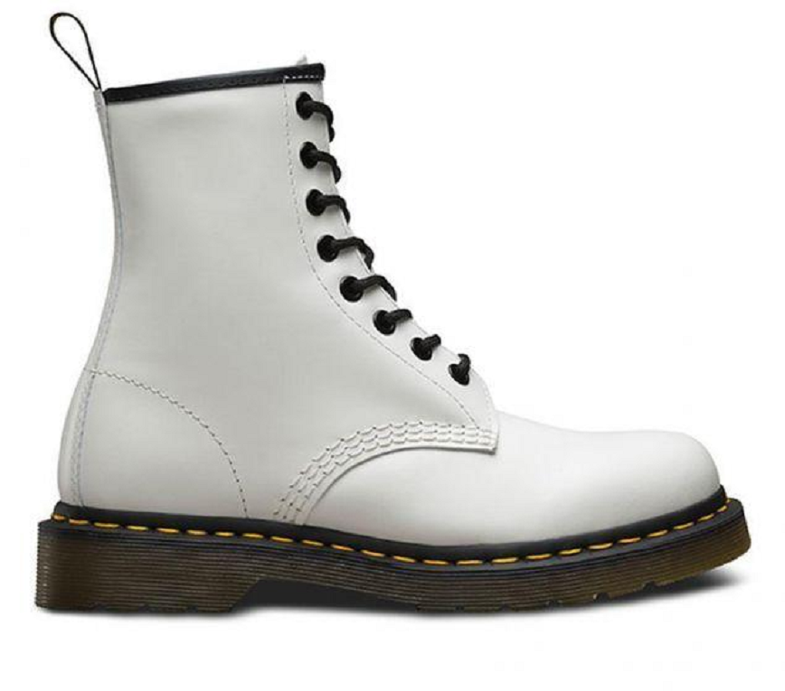 Giày Dr. Martens 1460 White Smooth Leather Boots 11822100 - Authentic-Shoes