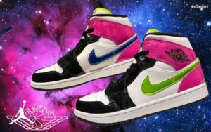 Alternative view of Giày Nike Air Jordan 1 Mid SE 'Cyber Active Fuchsia' CZ9834-100