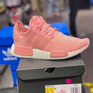 Alternative view of Giày Adidas NMD_R1 J 'Pink White' EG7925