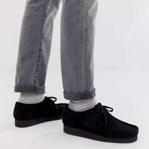 Giay Clarks Wallabee 'Black Suede' 261-55519