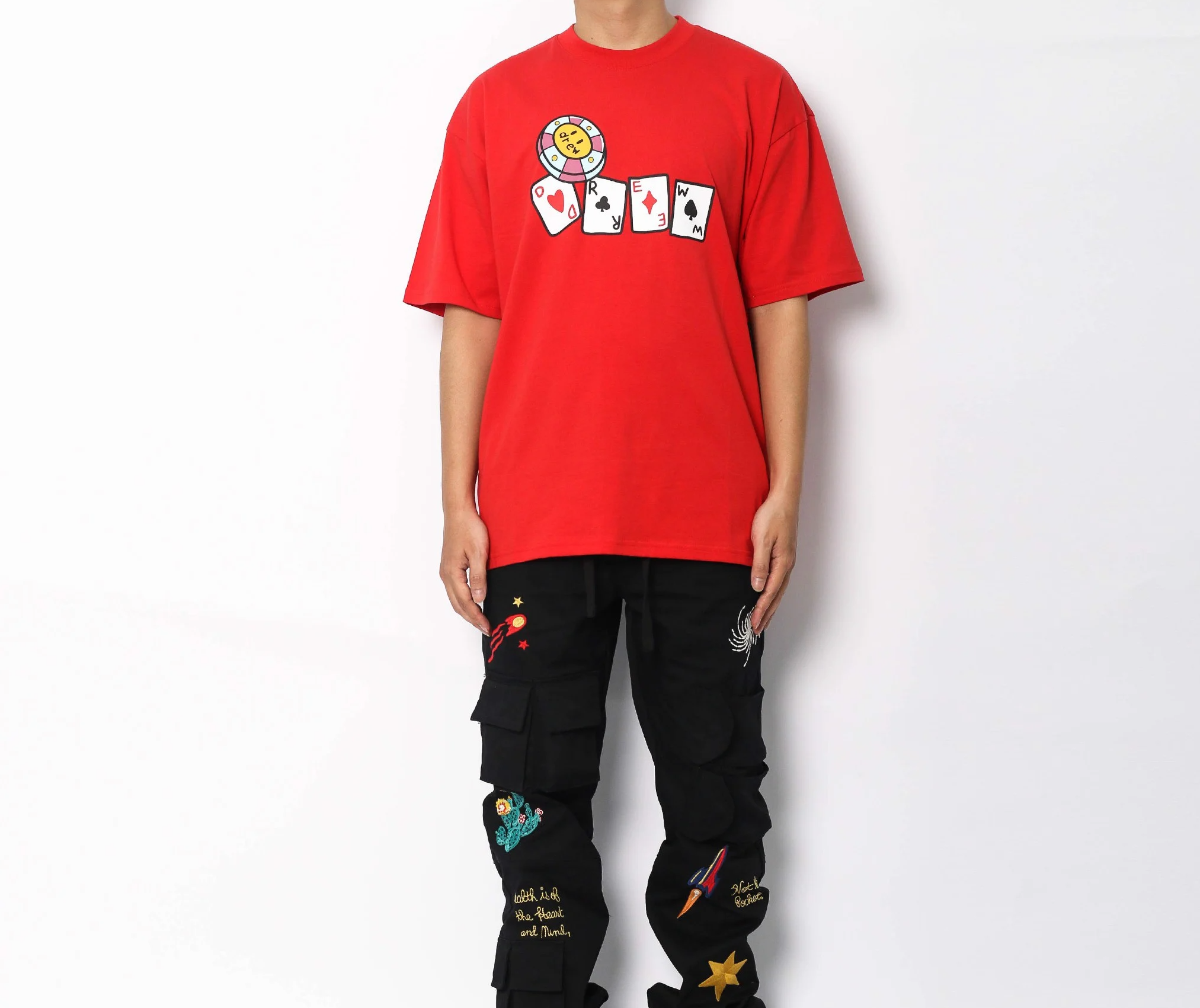 Áo Drew House Lucky You Drew SS Tee Red