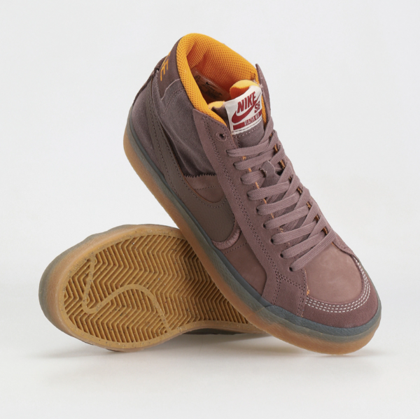 Giày Nike SB Zoom Blazer Mid PRM Plus 'Plum Eclipse Gum' DV5468-200 - Hình ảnh 4