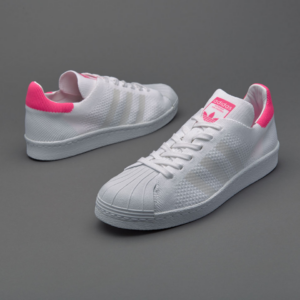 Giay Adidas Wmns Superstar 80s Primeknit 'White Solar Pink' BB5095
