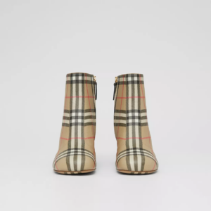 Alternative view of Giày Burberry Vintage Check Block Heel Boots 'Archive Beige' 80460391