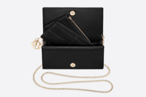 Tui Dior Lady Dior Pouch 'Black Cannage Lambskin' S0204ONMJ-M900