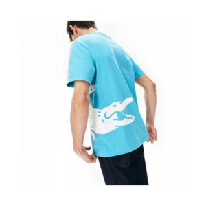 Ao Lacoste Oversized Print T-Shirt Blue TH5139