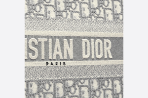 Tui Dior Book Tote Large 'Gray Embroidery' M1286ZRIW-M932
