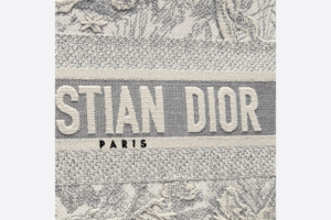 Tui Dior Medium Book Tote 'Gray Toile De Jouy Embroidery' M1296ZTDT-M932