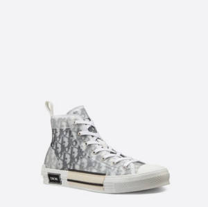 Giay Dior B23 High Dior Oblique White Black 3SH118YJP-H069