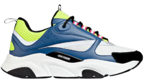 Giày Dior B22 Sneaker Blue Calfskin with Yellow 3SN231YKB-H561