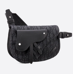 Tui Dior Saddle Pouch Black 1ADPO095YKY-H00N