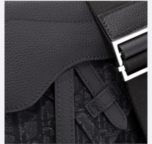 Tui Dior Saddle Pouch Black 1ADPO095YKY-H00N