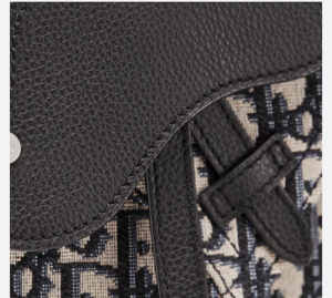 Tui Dior Saddle Pouch Beige and Black 1ADPO095YKY-H28E