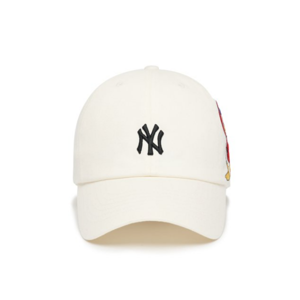 Mũ MLB x Disney Donald Duck Unstructured Ballcap NY 3ACPD011N-50IVS - Hình ảnh 2