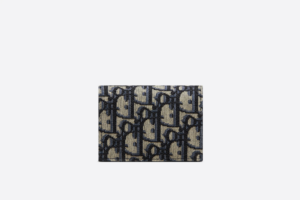 Vi Dior Business Card Holder 'Beige Black Dior' 2ESCH136YSE-H05E