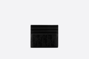 Vi Dior Card Holder 'Black Dior Oblique Galaxy' 2ESCH135VPD-H03E