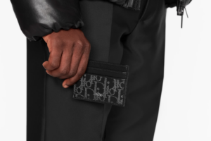 Vi Dior Card Holder 'Black Dior Oblique Galaxy' 2ESCH135VPD-H03E